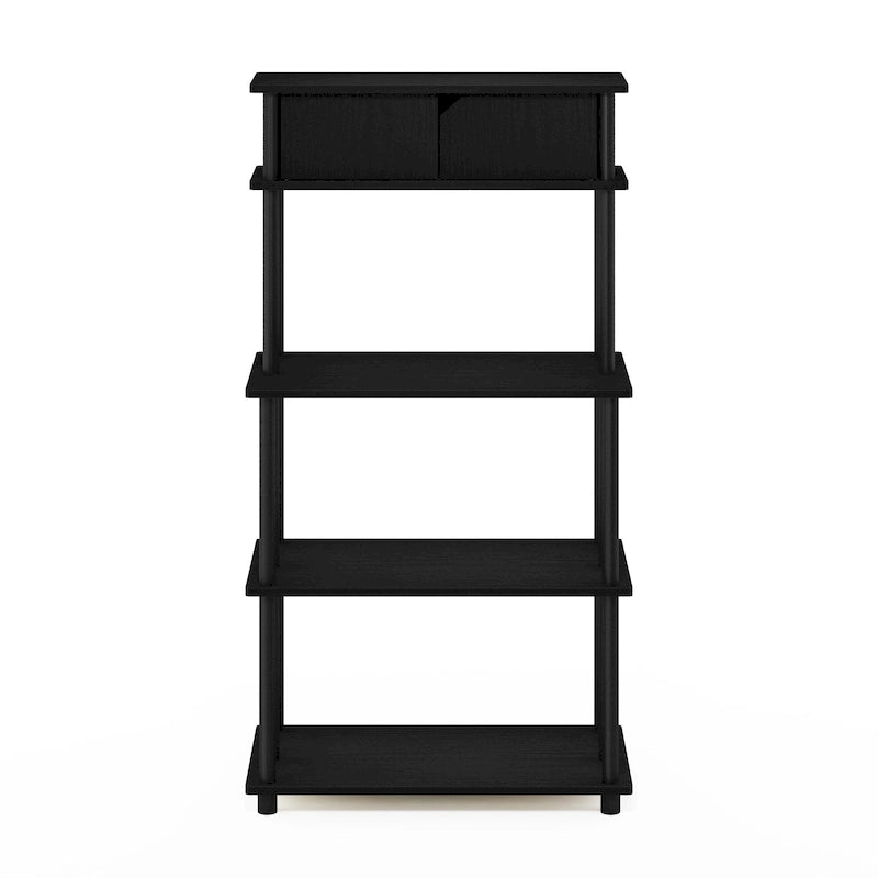 Furinno Turn-N-Tube Toolless Storage Shelf with Top Cabinet