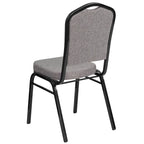 Steel/ Fabric Crown Back Stacking Banquet Chair (Set of 4)
