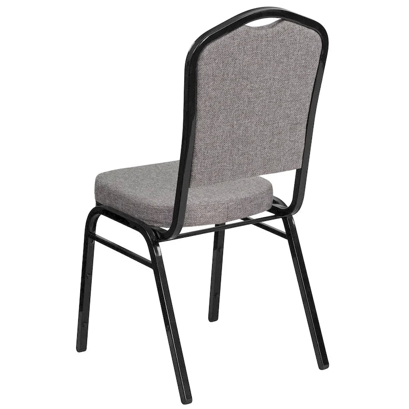Steel/ Fabric Crown Back Stacking Banquet Chair (Set of 4)
