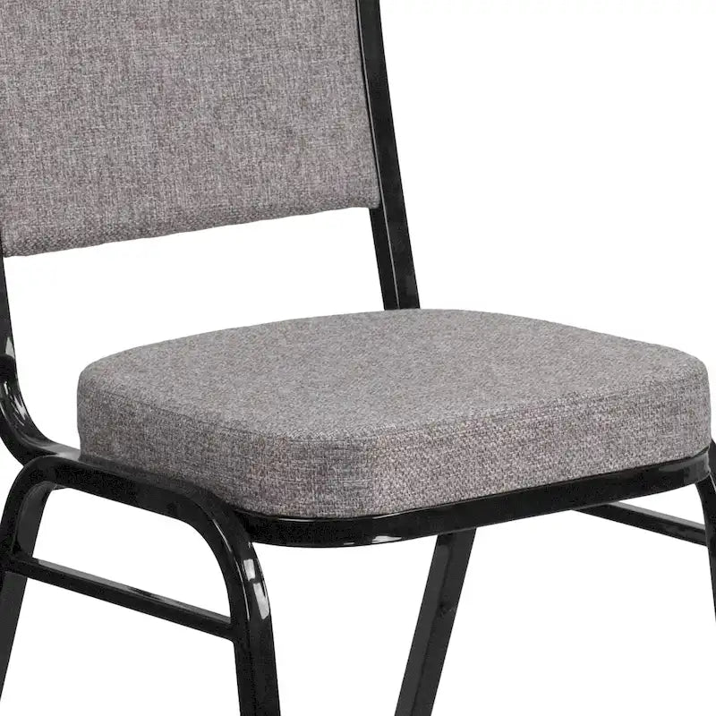 Steel/ Fabric Crown Back Stacking Banquet Chair (Set of 4)