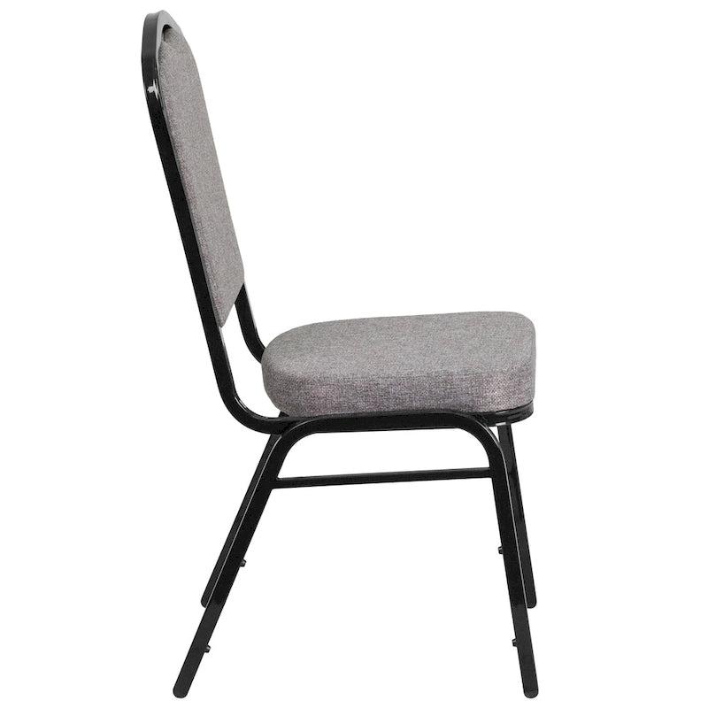 Steel/ Fabric Crown Back Stacking Banquet Chair (Set of 4)