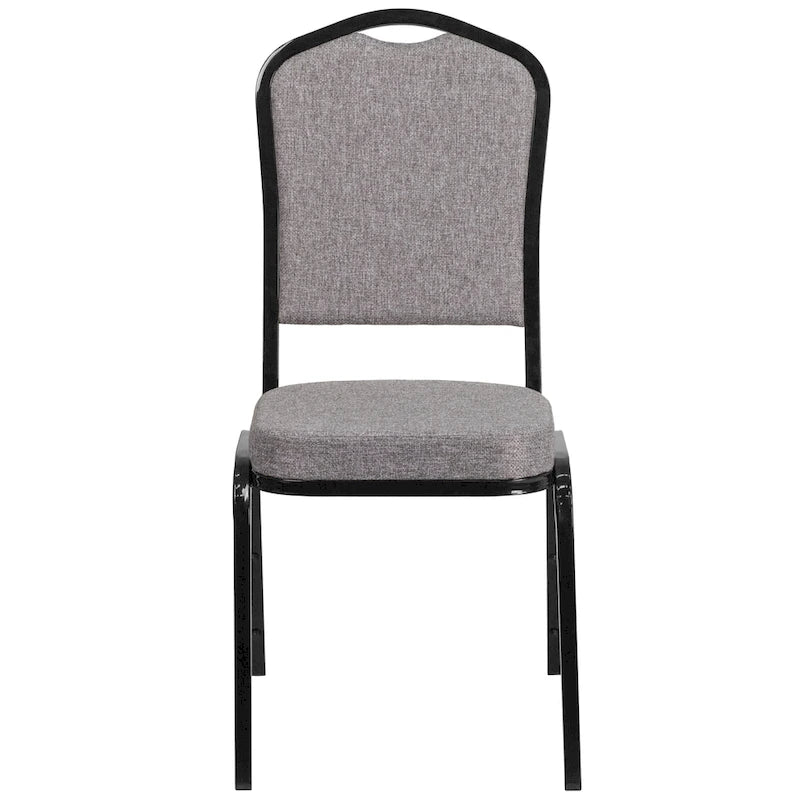 Steel/ Fabric Crown Back Stacking Banquet Chair (Set of 4)