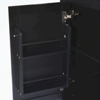 Kitchen Cart with 5 Wheels with Storage Cabinet and 3 Drawers