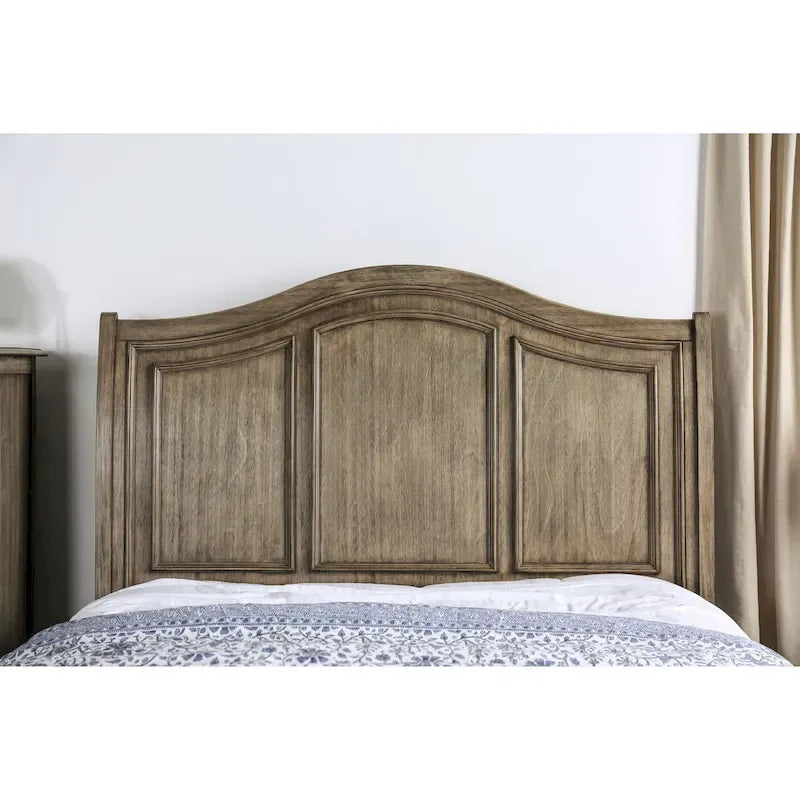Wury Rustic Grey Solid Wood 2-Drawer Platform Bed by Furniture of America