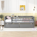 Platform bed Daybed Wood Bed with Two Drawers