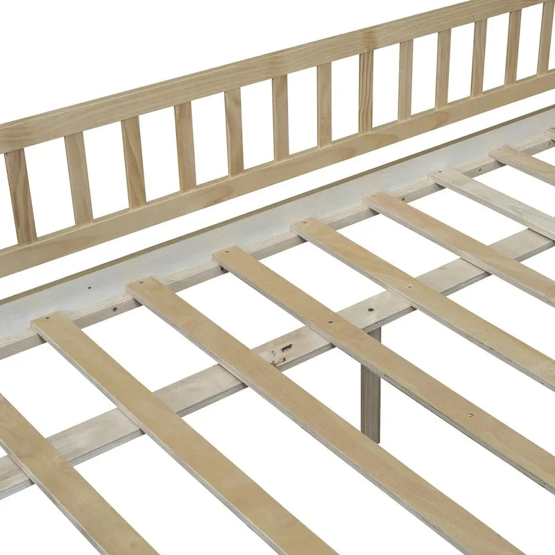 Platform bed Daybed Wood Bed with Two Drawers