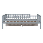 Platform bed Daybed Wood Bed with Two Drawers