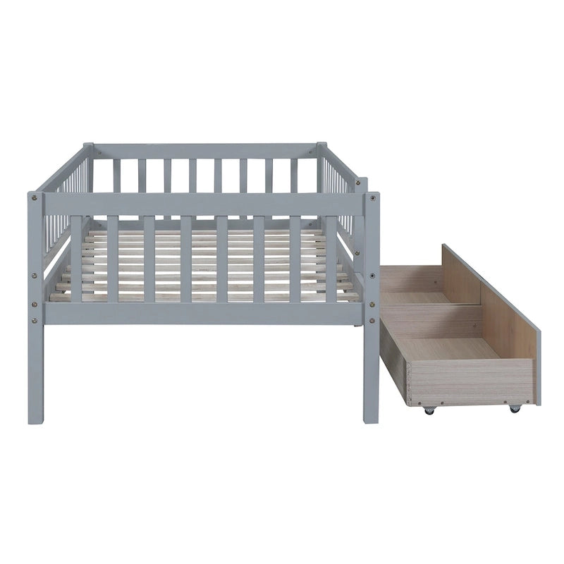 Platform bed Daybed Wood Bed with Two Drawers