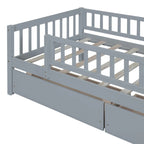 Platform bed Daybed Wood Bed with Two Drawers