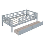 Platform bed Daybed Wood Bed with Two Drawers