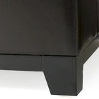 Darlington Espresso Bonded Leather Ottoman by Christopher Knight Home