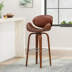 Jakin Indoor Upholstered Swivel Barstool by Christopher Knight Home