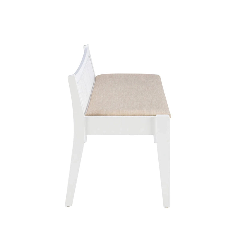 Buford Solid Wood Cane Bench