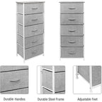 Dresser Storage Tower, Organizer for Closet, Tall Dresser for Bedroom