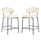 Middlebrook Designs Curved Back Counter Stool (Set of 2)