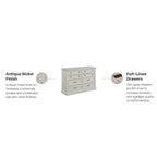 Homestyles Seaside Lodge Off-White Dresser with 8 Drawers