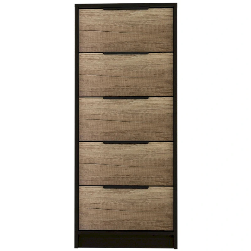 TUHOME Kaia 5 Drawer Dresser, Vertical Dresser