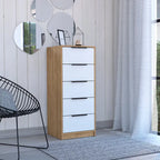 TUHOME Kaia 5 Drawer Dresser, Vertical Dresser