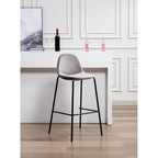 Porthos Home Tam Bar Stools Set Of 2, Velvet Upholstery, Iron Legs