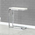 Steve Silver Eden White Marble Top Chairside Table