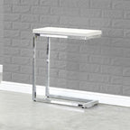 Steve Silver Eden White Marble Top Chairside Table