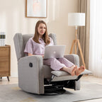 Ebello Racing Swivel Rocker Recliner Chair Single Seat