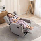 Ebello Racing Swivel Rocker Recliner Chair Single Seat