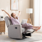 Ebello Racing Swivel Rocker Recliner Chair Single Seat