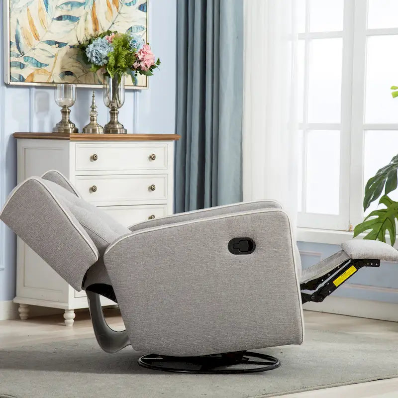 Ebello Racing Swivel Rocker Recliner Chair Single Seat