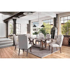 Quigley Rustic Pine 7-Piece Dining Table Set by Furniture of America