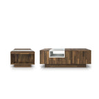 DH BASIC Modern Light Hickory 47-inch Two-tone 3-shelf Coffee Table by Denhour