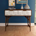 Steve Silver Carson Carrington Greta Burnished Walnut Mid-century Console Table