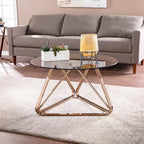 SEI Furniture Sawtelle Contemporary Champagne Glass Coffee Table