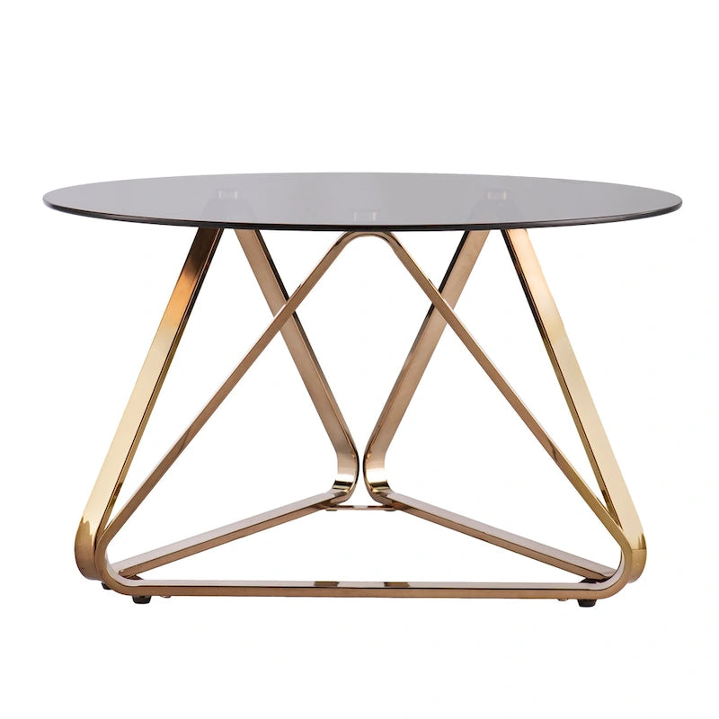 SEI Furniture Sawtelle Contemporary Champagne Glass Coffee Table
