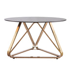 SEI Furniture Sawtelle Contemporary Champagne Glass Coffee Table