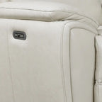 Steve Silver Durham Ivory Top Grain Leather Power Sofa