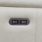 Steve Silver Durham Ivory Top Grain Leather Power Sofa