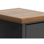 Bridgevine Home Modern Farmhouse 14 inch Chairside Table, No Assembly Required, Two-Tone Finish