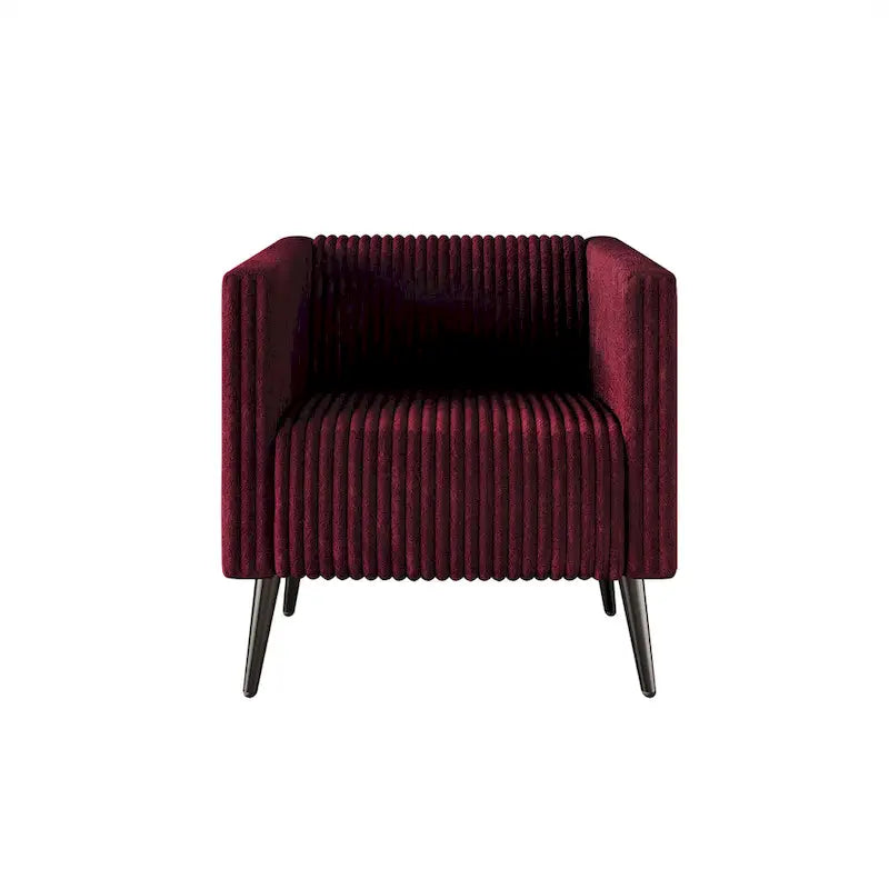CraftPorch Corduroy Modern and Glamorous Velvet Upholstered 3-Piece Living Room Set