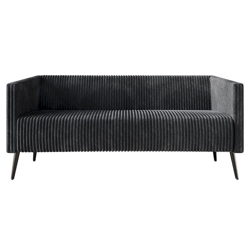 CraftPorch Corduroy Modern and Glamorous Velvet Upholstered 3-Piece Living Room Set