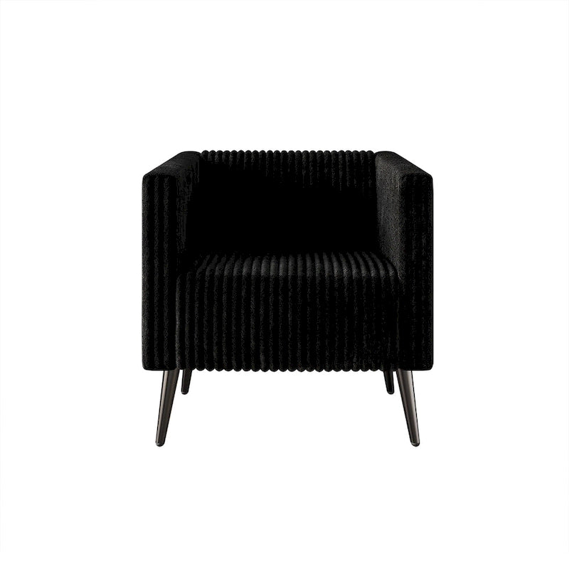 CraftPorch Corduroy Modern and Glamorous Velvet Upholstered 3-Piece Living Room Set