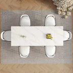 94.48 Rectangular Extendable Sintered Stone Dining Table