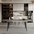 94.48 Rectangular Extendable Sintered Stone Dining Table