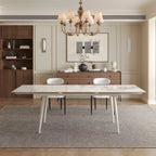 94.48 Rectangular Extendable Sintered Stone Dining Table