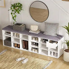 Shoe Storage Bench with 9 Cubbies - 11.8D x 31.5W x 18.9H