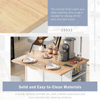 Kitchen Storage Island with Drop Leaf and Power Outlet