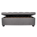 MJL Furniture-Sole Secret Obsession Diamond-tufted Shoe Storage Bench