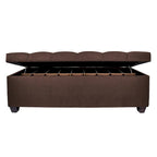 MJL Furniture-Sole Secret Obsession Diamond-tufted Shoe Storage Bench