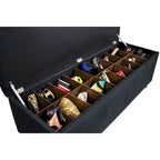MJL Furniture-Sole Secret Obsession Diamond-tufted Shoe Storage Bench