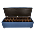 MJL Furniture-Sole Secret Obsession Diamond-tufted Shoe Storage Bench